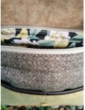 Sac besace rectangle / soleil - brun