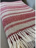 Grand plaid EPAIS - MOTIFS RAYE / raisin - sépia