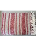Grand plaid EPAIS - MOTIFS RAYE / raisin - sépia