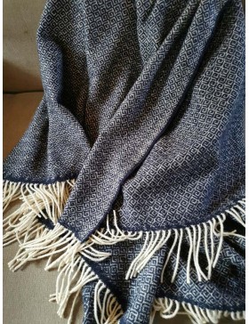Grand plaid LEGER UNI / marine