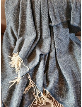 Grand plaid LEGER UNI / ciel