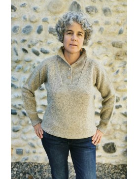 Pull col V chiné / mixte H/F