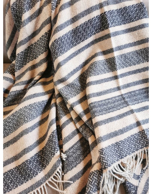 Grand plaid - laine des Pyrénées et d'Auvergne