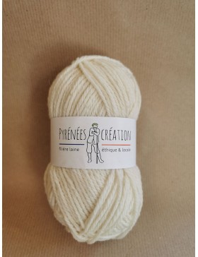 Laine à tricoter / écru
